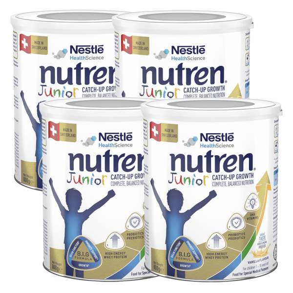 Combo 4 lon Thực phẩm dinh dưỡng y học Nutren JUNIOR 800g (1-10 tuổi)