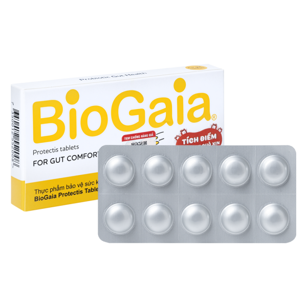 Men vi sinh dạng viên nhai Biogaia
