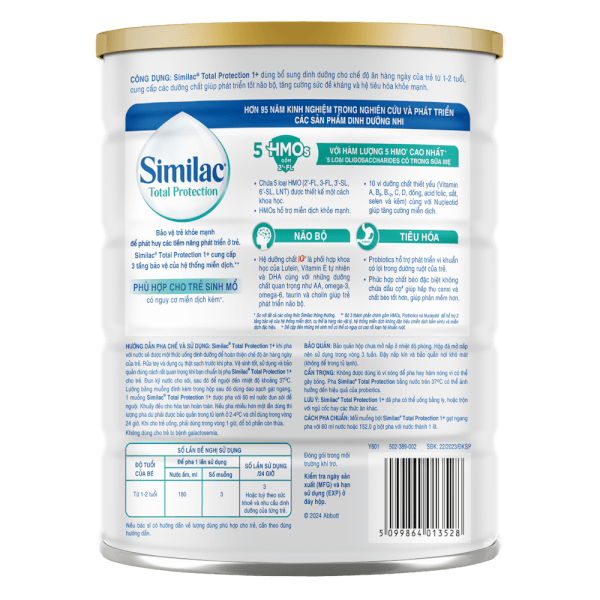 Sữa Similac Total Protection 1+ 800g (1-2 tuổi) (Bao bì cũ: 850g - Giao bao bì ngẫu nhiên)