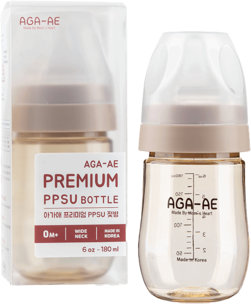 Bình sữa PPSU Aga-ae 180ml (Beige)