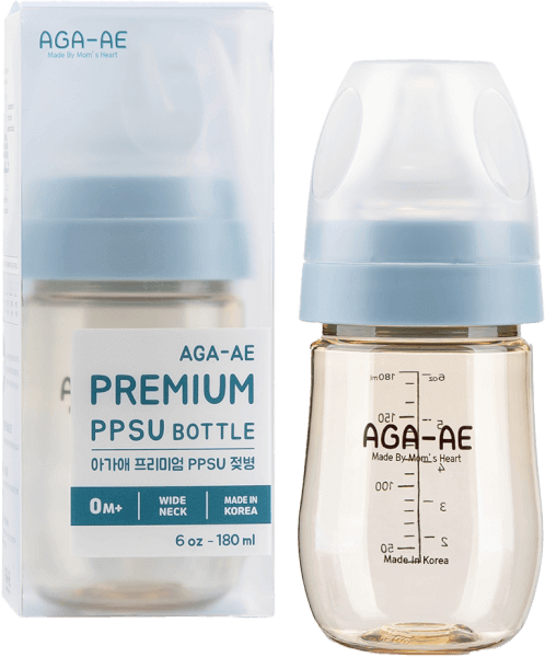 Bình sữa PPSU Aga-ae 180ml (xanh)