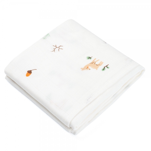 Combo 2 Khăn gạc tắm sợi tre 2 lớp Animo T2304_NBA006 (90x90cm,1 cái) (giao màu ngẫu nhiên)