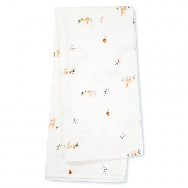 Khăn gạc tắm sợi tre 2 lớp Animo T2304_NBA006 (90x90cm,1 cái) (giao màu ngẫu nhiên)