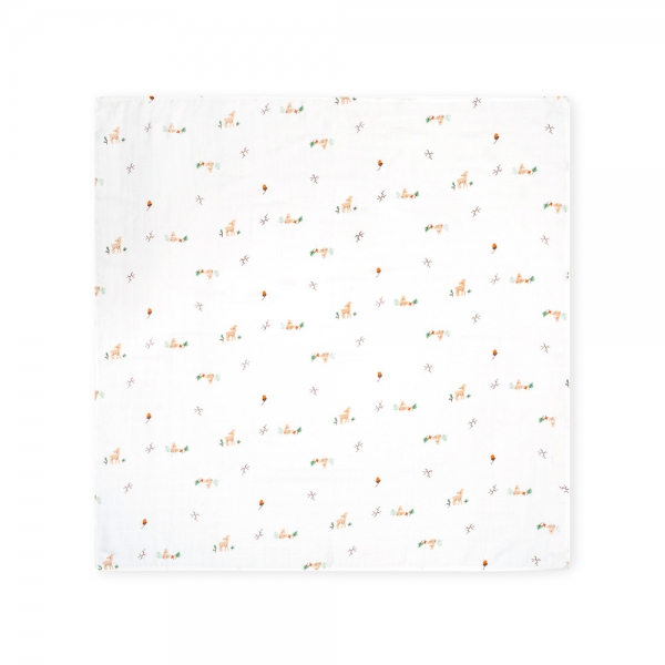 Combo 2 Khăn gạc tắm sợi tre 2 lớp Animo T2304_NBA006 (90x90cm,1 cái) (giao màu ngẫu nhiên)