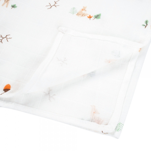 Combo 2 Khăn gạc tắm sợi tre 2 lớp Animo T2304_NBA006 (90x90cm,1 cái) (giao màu ngẫu nhiên)