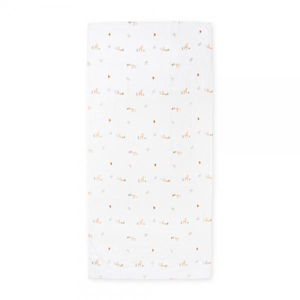 Khăn gạc tắm sợi tre 2 lớp Animo T2304_NBA005 (60x120cm,1 cái) (giao màu ngẫu nhiên)