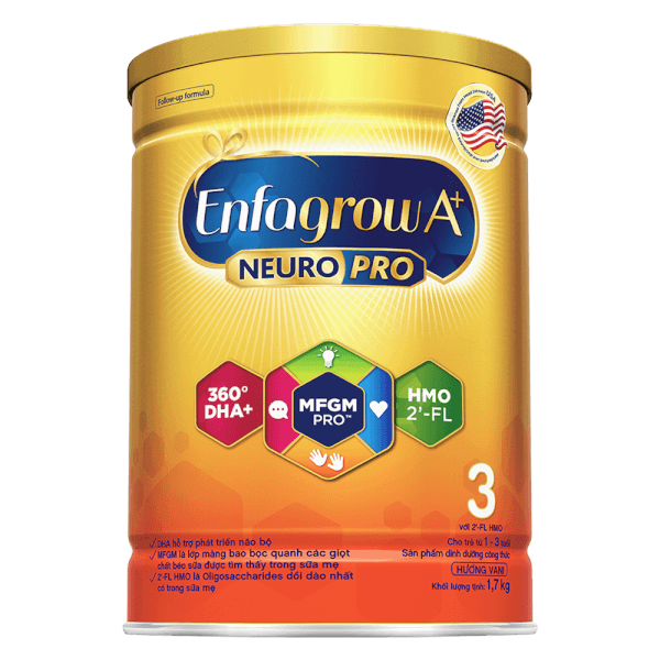Sữa Enfagrow A+ số 3 1700g (1-3 tuổi) 2Flex