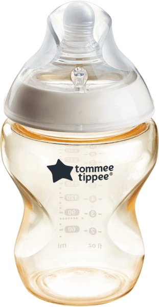 Bình Sữa PPSU Ty Siêu Mềm Tự Nhiên Tommee Tippee Natural Start 260ml, Núm Ty Đi Kèm 3-6 Tháng