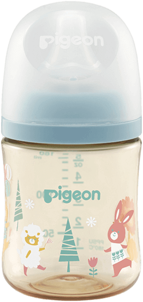 Bình sữa Pigeon PPSU Plus WN3 160 ml, hình thú cưng (SS)