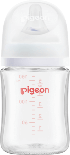 Bình Sữa Pigeon Thủy Tinh Softouch Baby Friendly World (160ml,SS)