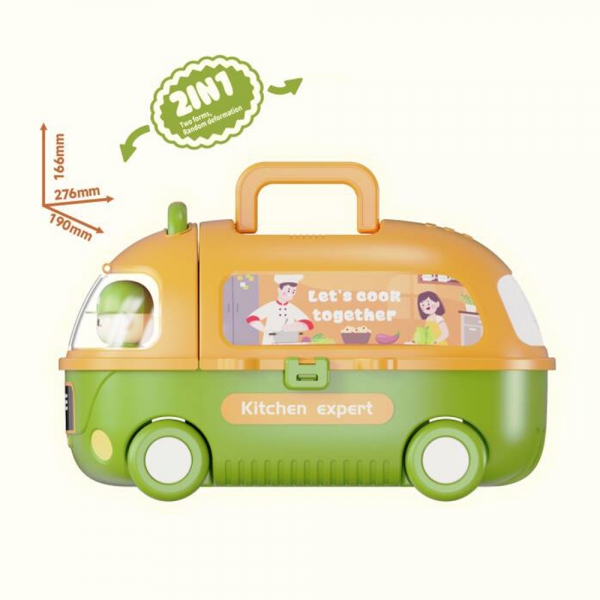 Xe ô tô 2in1 mô phỏng nhà bếp kèm phụ kiện CY632396 C503