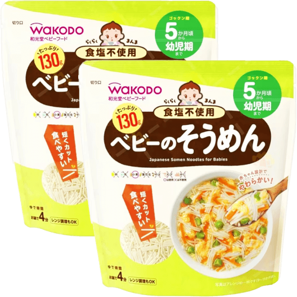 Combo 2 Mì somen không muối Easy Manma Wakodo cho bé từ 5 tháng tuổi
