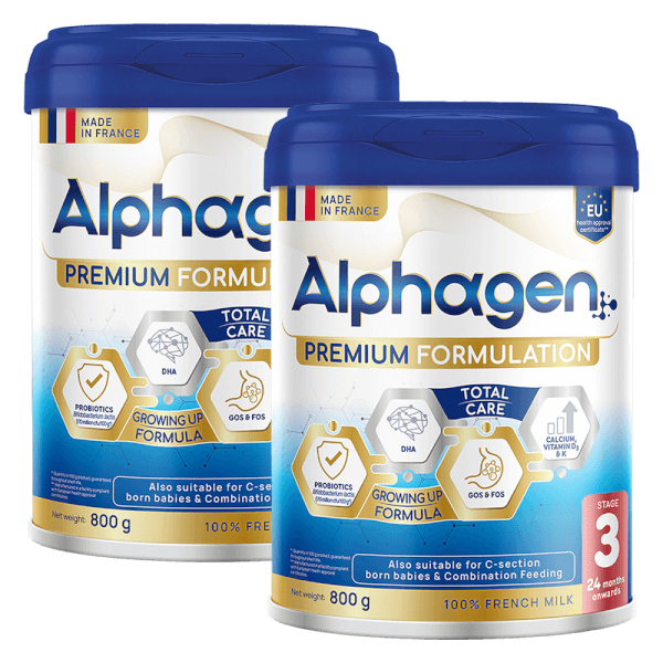 Combo 2 Sữa Alphagen Premium Formulation Total Care Growing Up Formula 800g (từ 24 tháng trở lên)