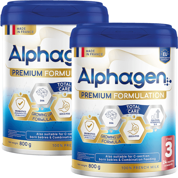 Combo 2 Sữa Alphagen Premium Formulation Total Care Growing Up Formula 800g (từ 24 tháng trở lên)
