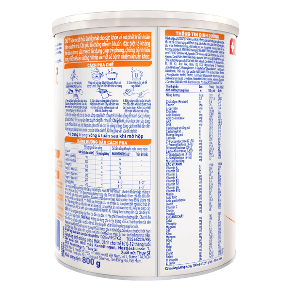 Sữa Nestlé NAN INFINIPRO A2 số 1 800g (6HMO) (0-1 tuổi)