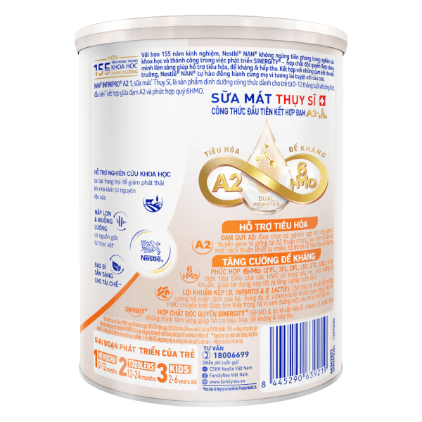 Sữa Nestlé NAN INFINIPRO A2 số 1 400g (6HMO) (0-1 tuổi)