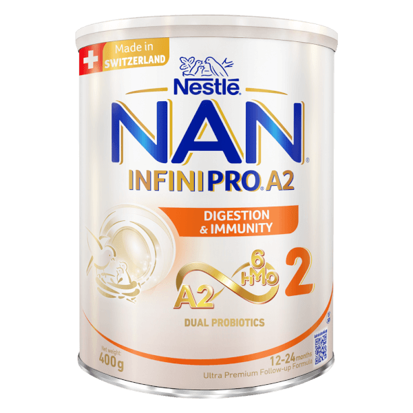 Sữa Nestlé NAN INFINIPRO A2 số 2 400g (6HMO) (1-2 tuổi)