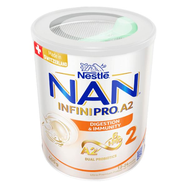 Sữa Nestlé NAN INFINIPRO A2 số 2 400g (6HMO) (1-2 tuổi)