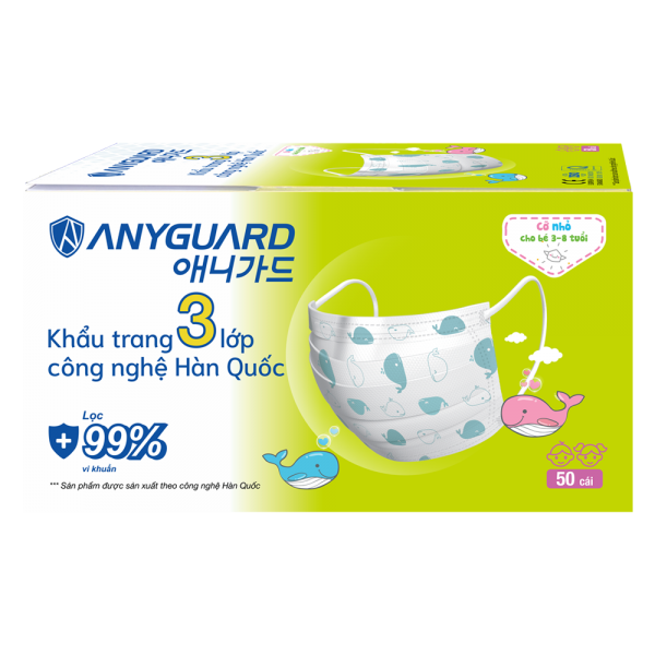 Khẩu trang em bé Anyguard (50 cái/hộp)