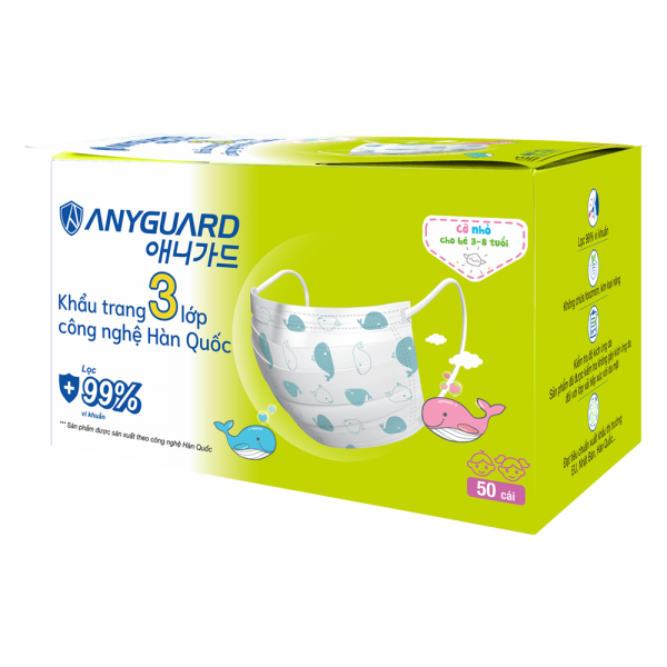 Khẩu trang em bé Anyguard (50 cái/hộp)