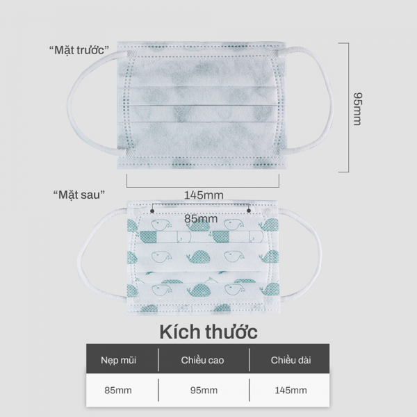 Khẩu trang em bé Anyguard (50 cái/hộp)