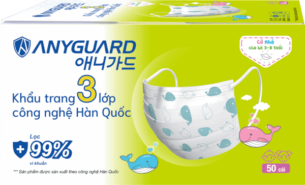 Khẩu trang em bé Anyguard (50 cái/hộp)