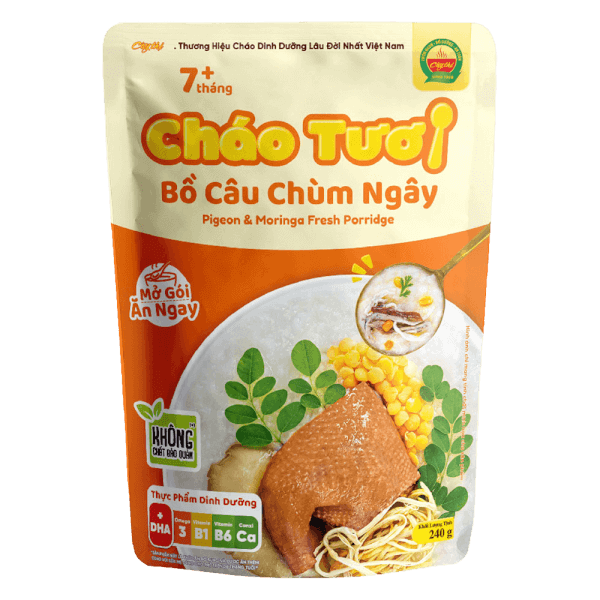 Cháo tươi Cây Thị bồ câu chùm ngây