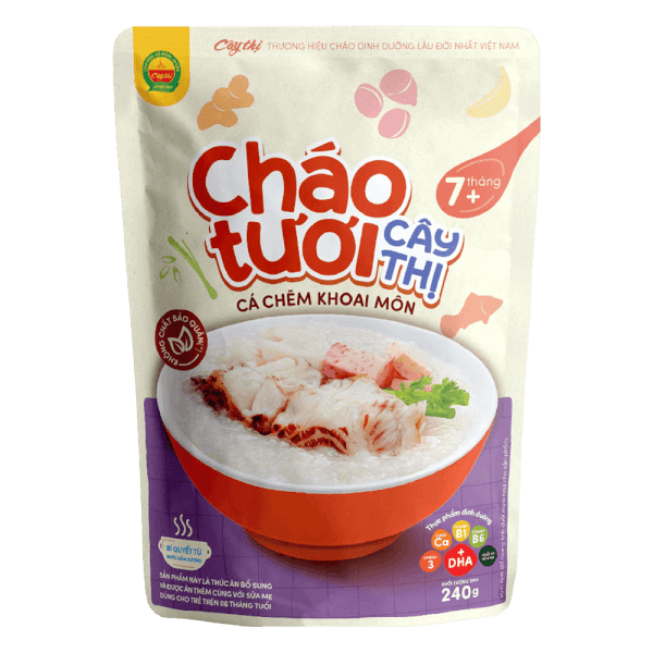 Cháo tươi Cây Thị cá chẽm khoai môn