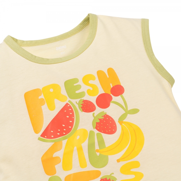 Bộ bé gái áo sát nách quần ngắn Animo easy (1-4Y) TX0625029