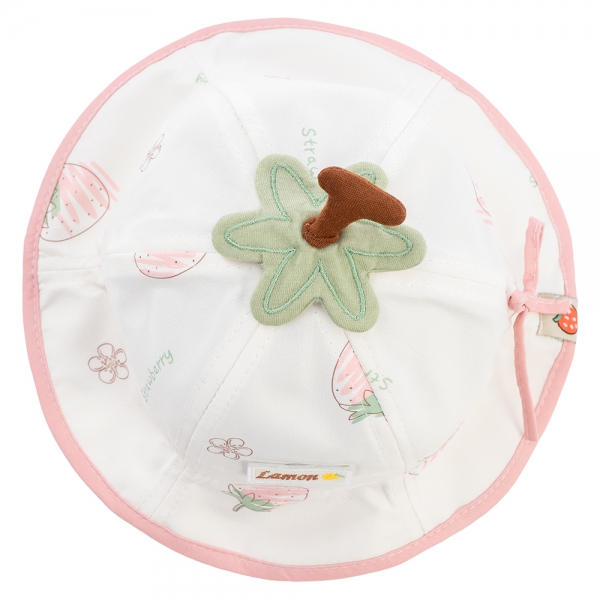 Nón vành tròn bé gái 1-3Y Animo A2503_JK003 (48cm,Trắng)