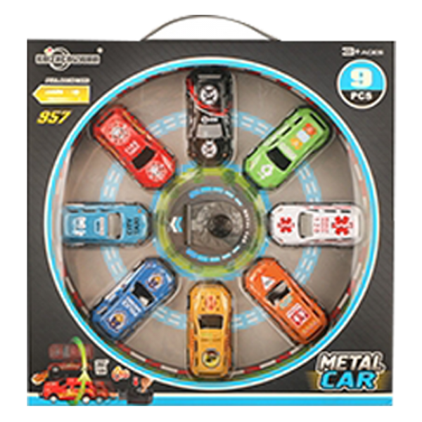 Bộ 8 xe ô tô chạy trớn siêu ngầu đa màu RFD634694 C504