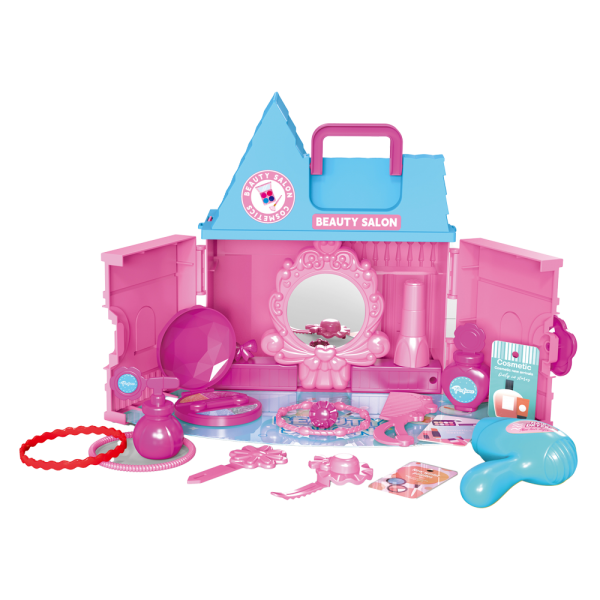 Ngôi nhà xinh xắn kèm phụ kiện nhập vai làm tóc RFD622564 C504 (Hồng)
