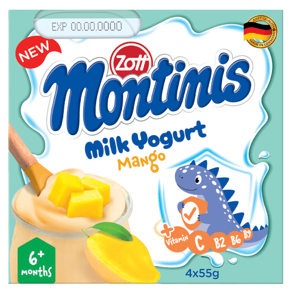 Sữa chua Zott Montinis vị Xoài 4*55g