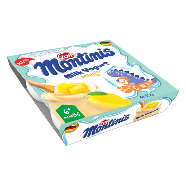 Sữa chua Zott Montinis vị Xoài 4*55g