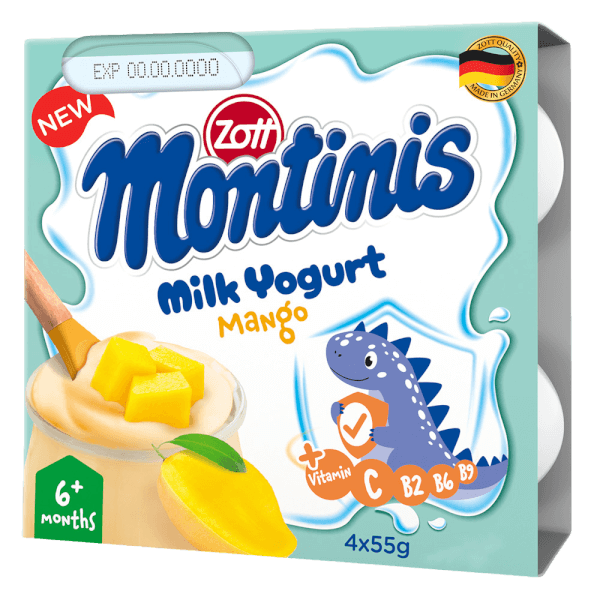 Sữa chua Zott Montinis vị Xoài 4*55g