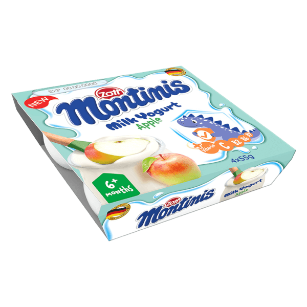 Sữa chua Zott Montinis vị Táo 4*55g