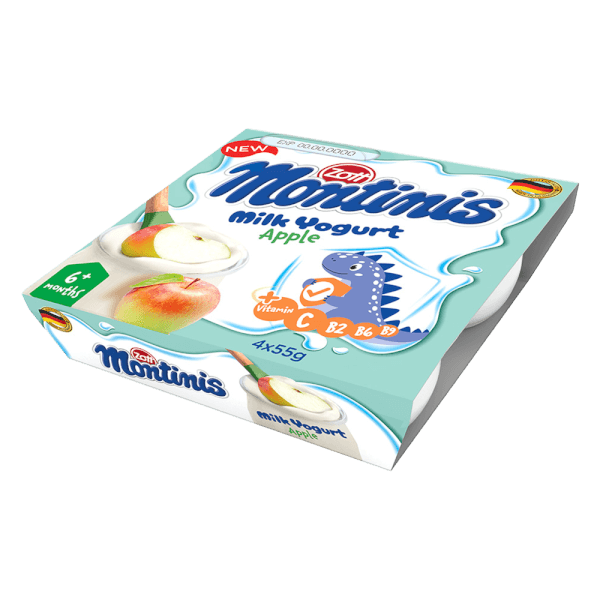 Sữa chua Zott Montinis vị Táo 4*55g