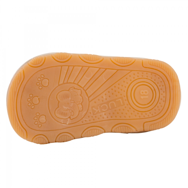 Giày tập đi chút chít Animo BT A2506_MN009 (15-17,Trắng-Nâu)