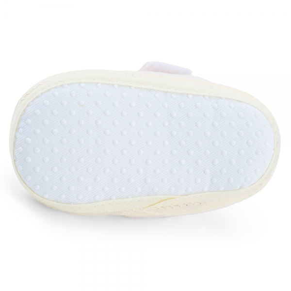 Giày sơ sinh thấp cổ TT Animo A2506_MN019 (9-11,Kem)