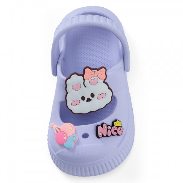 Dép sục bé gái Animo A2506_MN002 (19,Tím nhạt)