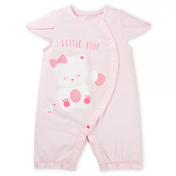 Bodysuit bé gái đùi Animo VD0525009 (0-12M,Hồng,NN02)