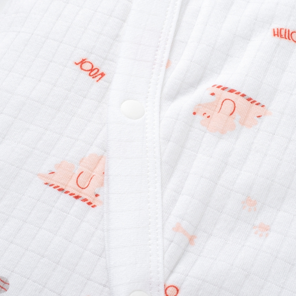 Set 2 bodysuit rayon chống muỗi dài Animo VD0825031 (0-3M,Hồng-dâu,TT06)