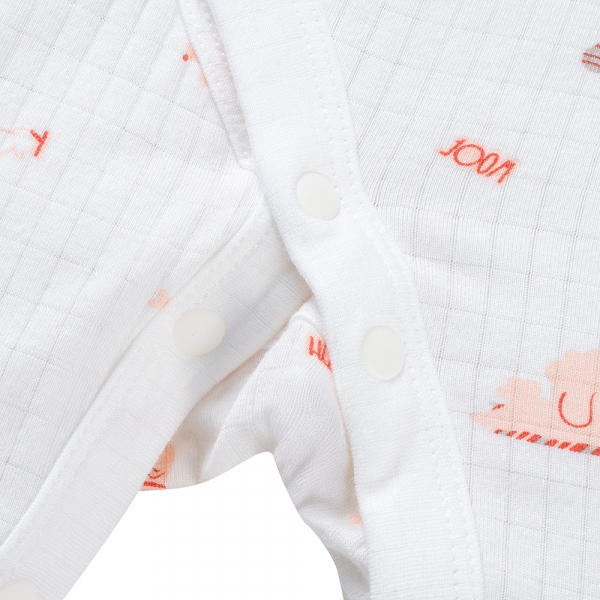 Set 2 bodysuit rayon chống muỗi dài Animo VD0825031 (0-3M,Hồng-dâu,TT06)