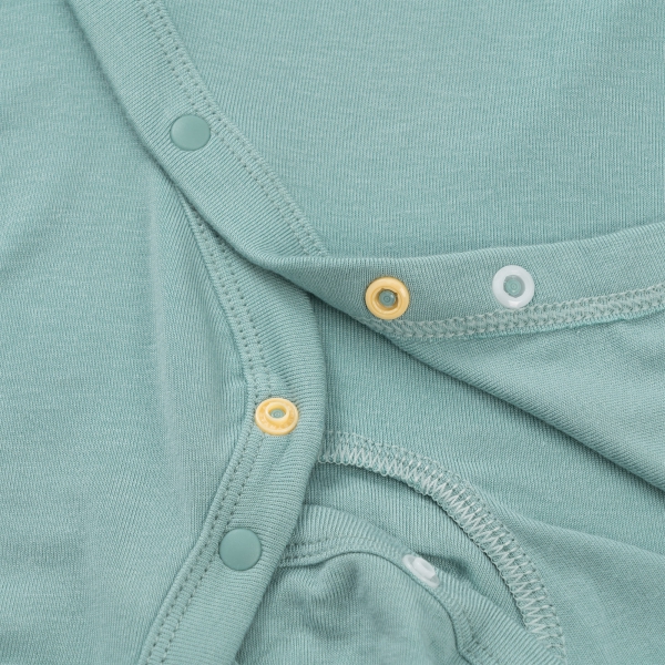 Set 2 Bodysuit kháng khuẩn Modal đùi Animo VD0725009 (0-3M,Lá-trắng,DD06)