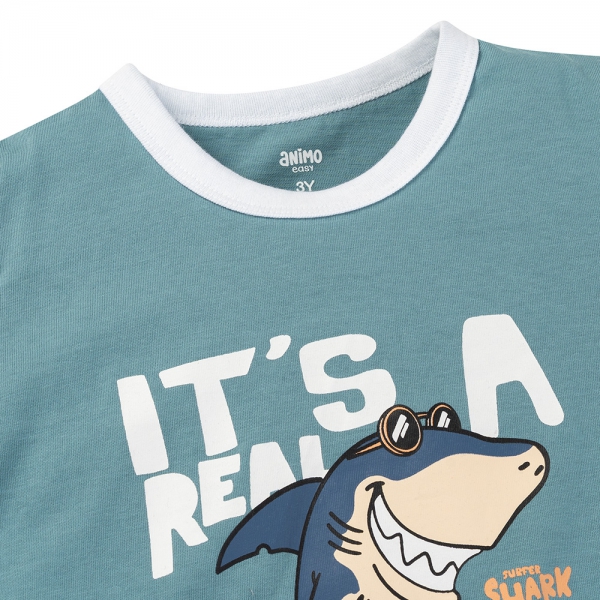 Bộ bé trai áo tay ngắn quần ngắn Animo easy (1-4Y) HN0725026