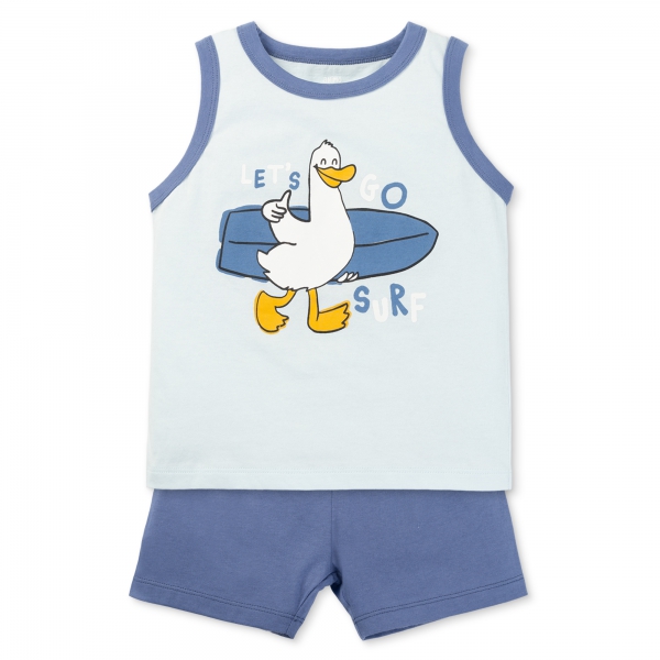 Bộ bé trai áo sát nách quần ngắn Animo easy (1-4Y) HN0725019