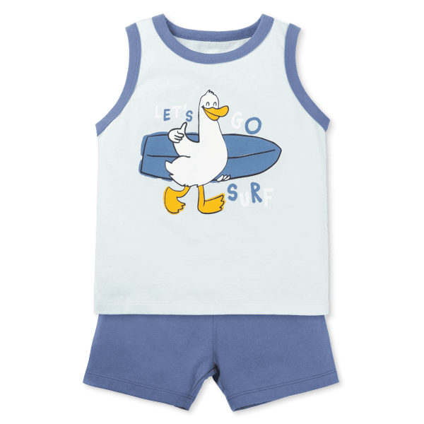 Bộ bé trai áo sát nách quần ngắn Animo easy (1-4Y) HN0725019