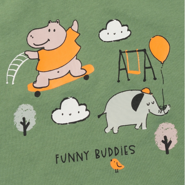 Bộ bé trai áo sát nách quần ngắn Animo easy (1-4Y) HN0725017