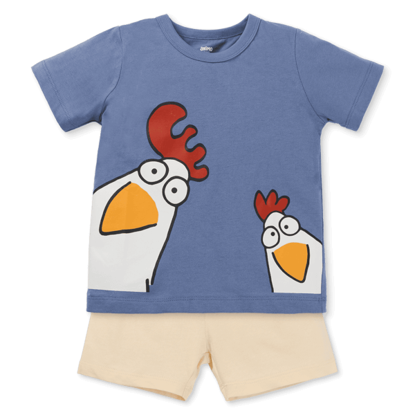 Bộ bé trai áo tay ngắn quần ngắn Animo easy(1-4Y) HN0725013