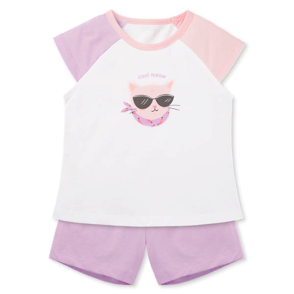 Bộ bé gái áo tay ngắn quần ngắn Animo easy (1-4Y) LU0725035